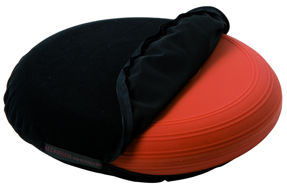 Bezug Ballkissen, schwarz, 36 cm